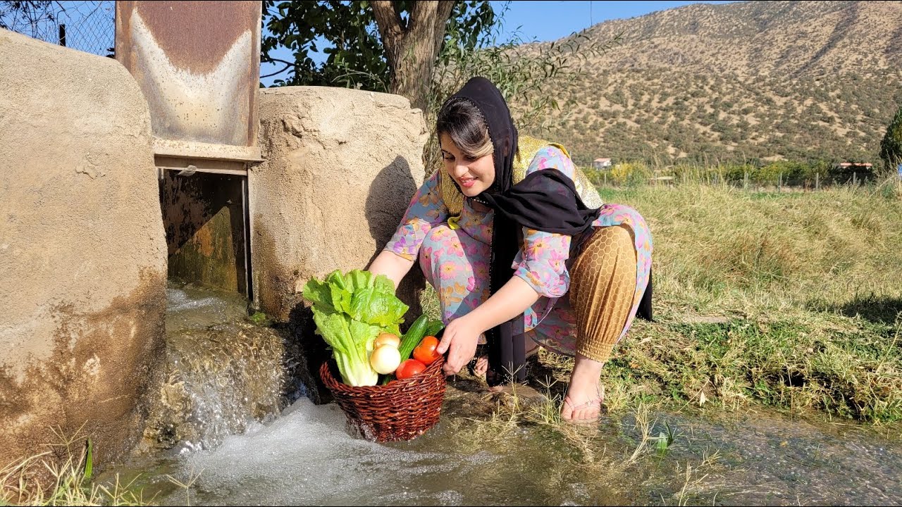 High pressure springs in the village of Iran | village lifestyle of Iran