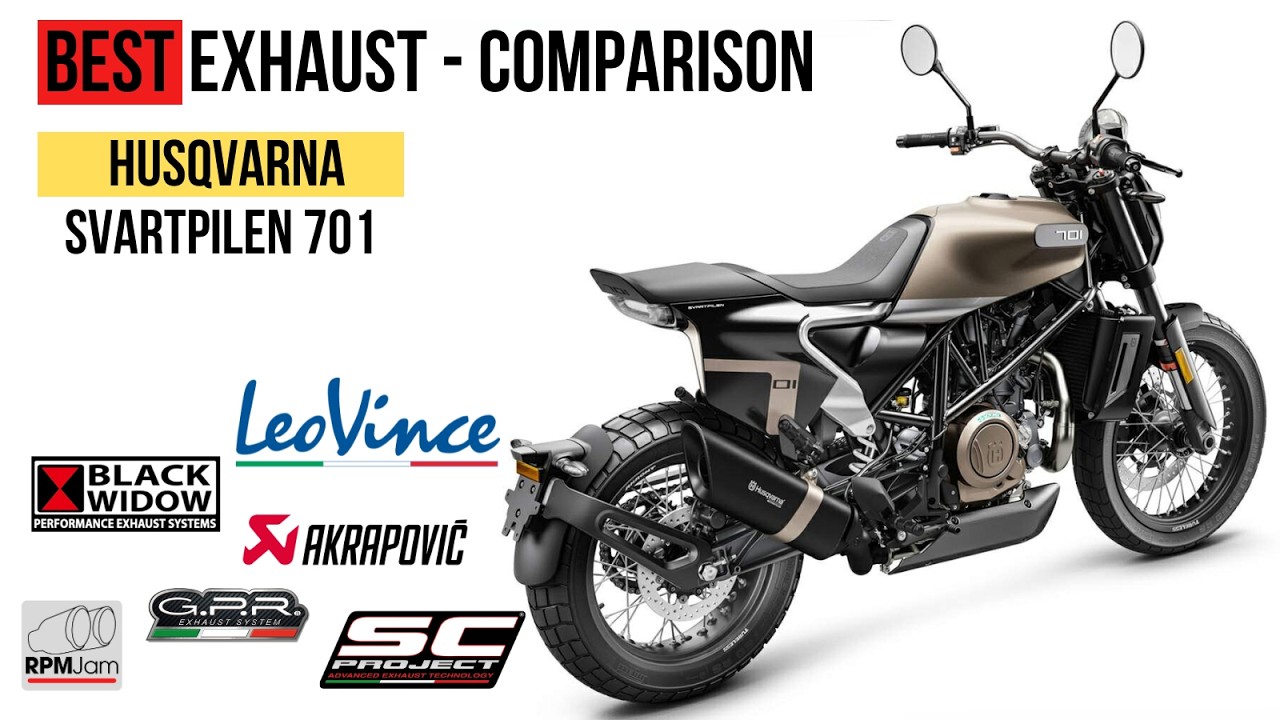 BEST Exhaust Sound - Husqvarna Svartpilen - Vitpilen 701/ Delkevic, Akrapovic, LeoVince, SC-Project