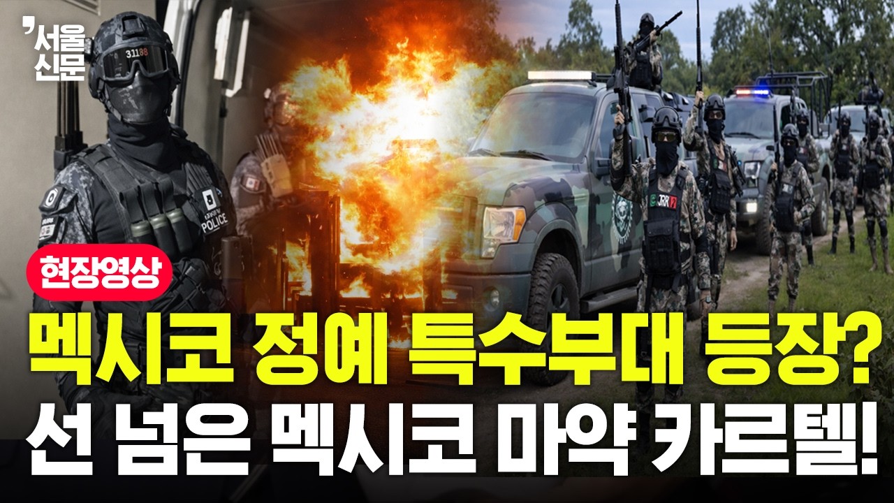 멕시코 정예 특수부대 등장?? 선 넘은 멕시코 마약 카르텔