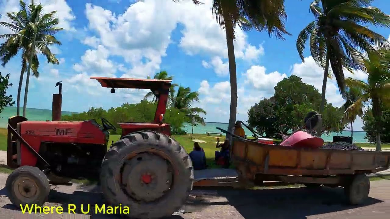 Wideo z jazdy samochodem w mieście Corozal w Belize