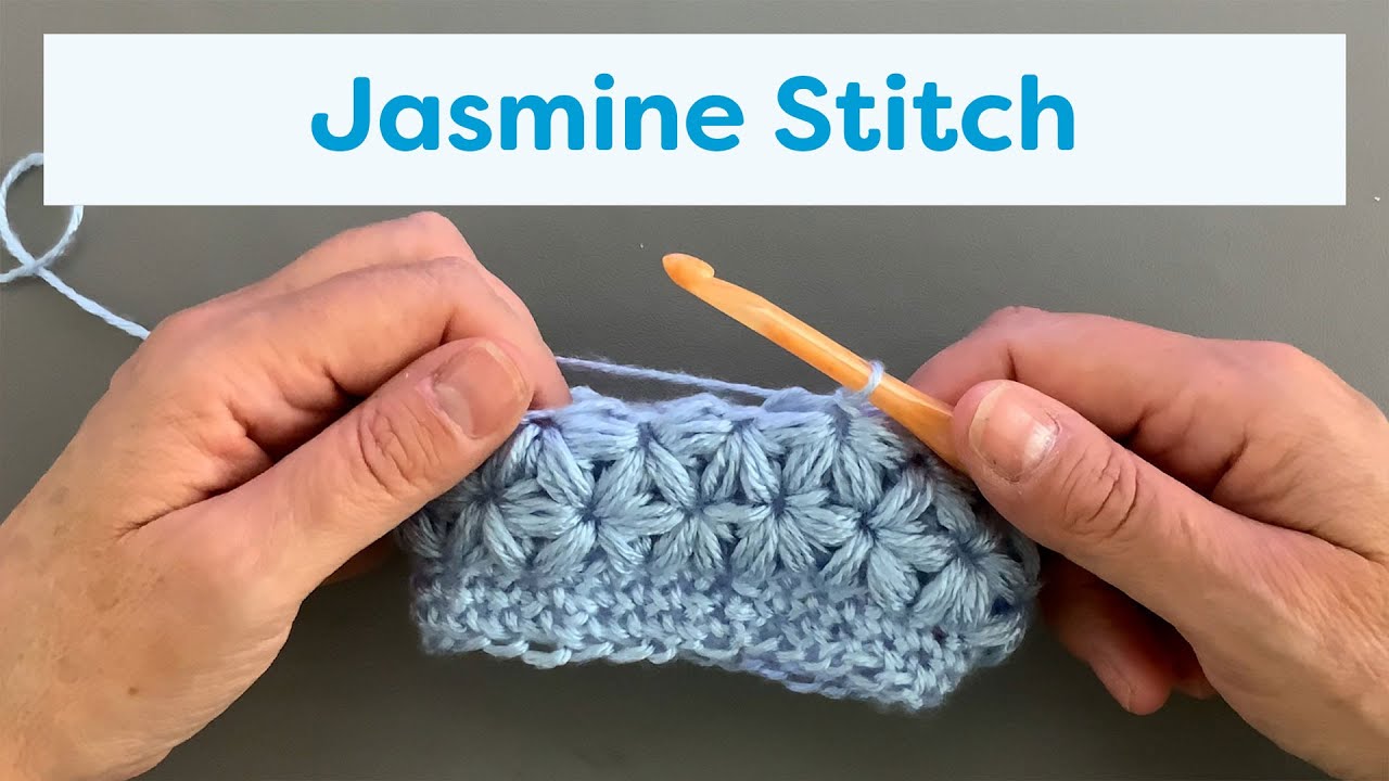 Jasmine Stitch Crochet in the Round (No Foundation Round) Tutorial