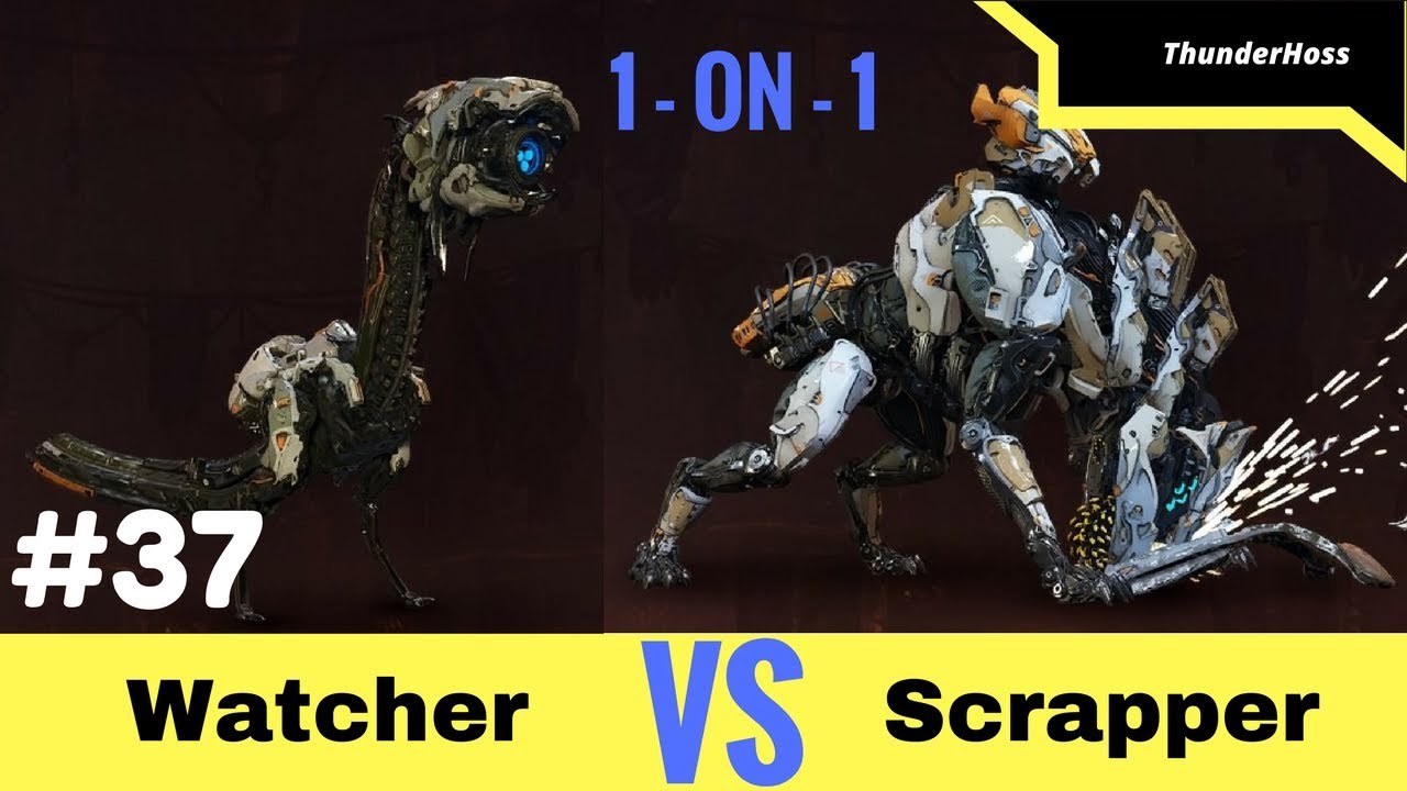 Horizon Zero Dawn - Watcher VS Scrapper (Horizon Fight Club #37)