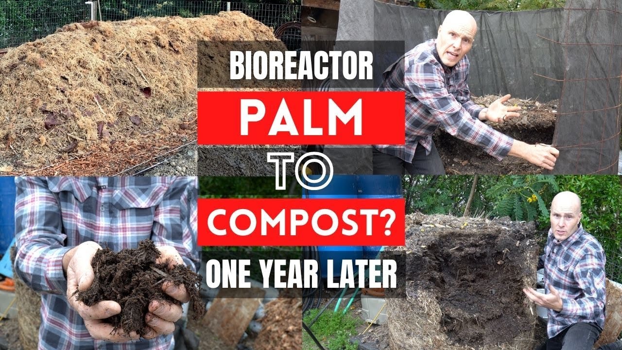 Compost in the Johnson-Su Bioreactor - Opening ONE YEAR LATER | Palm Wood