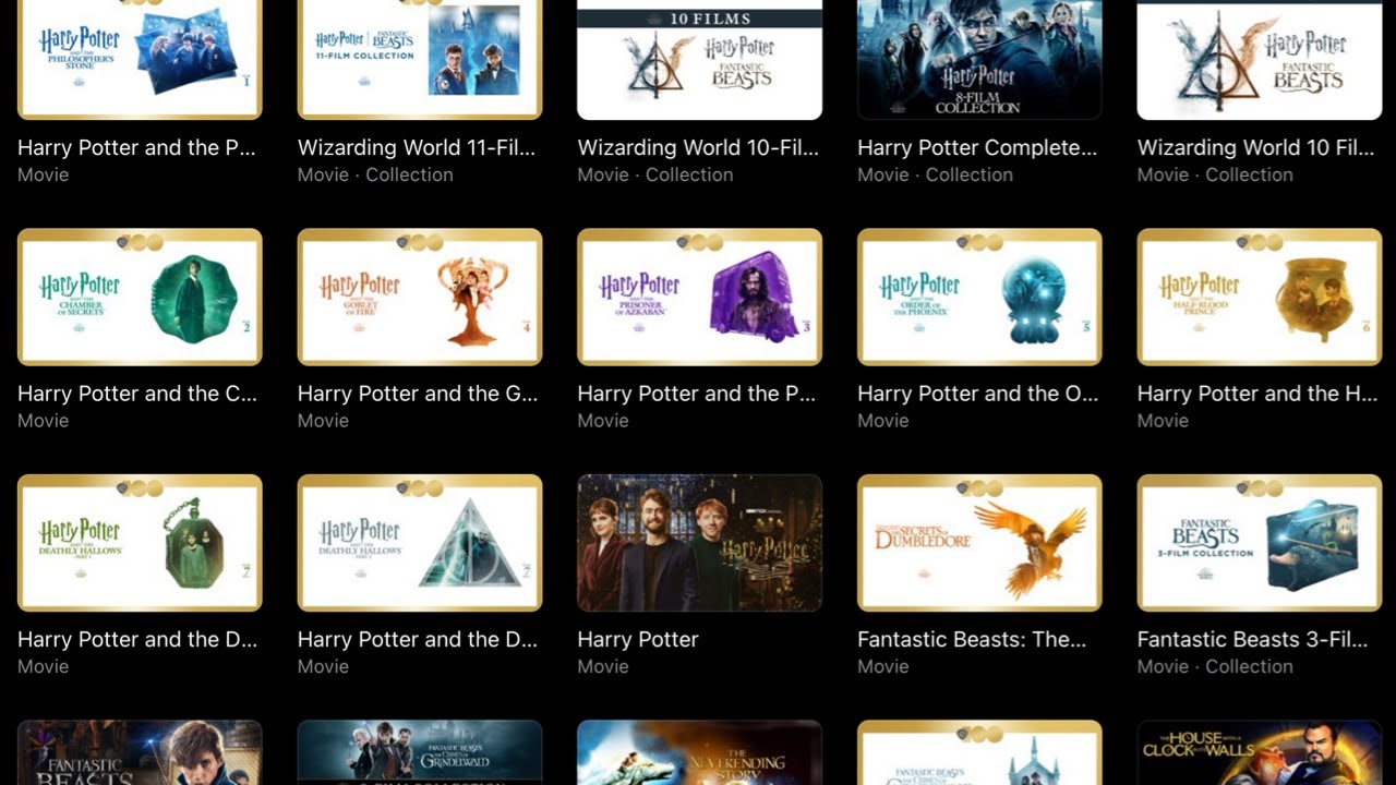 How to buy Harry Potter Movies on Apple TV App