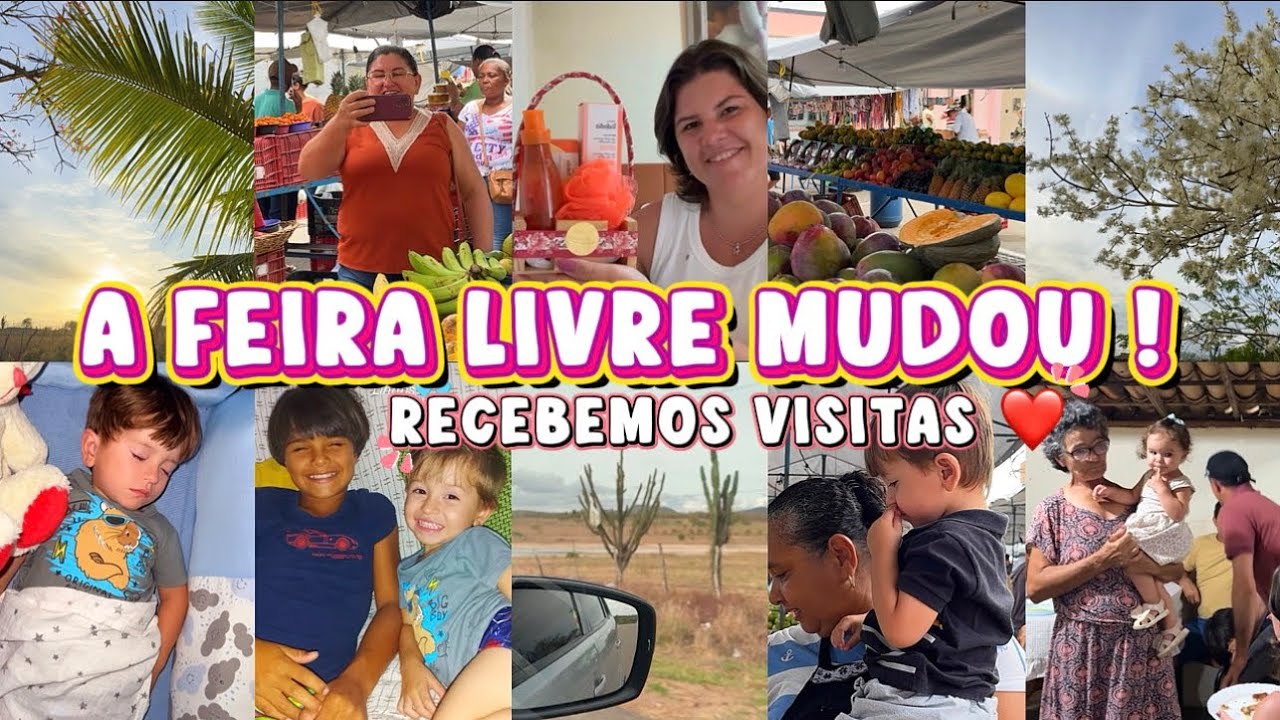 NOSSO SÁBADO / FEIRA LIVRE MUDOU / GANHEI MAIS PRESENTE DE ANIVERSÁRIO 