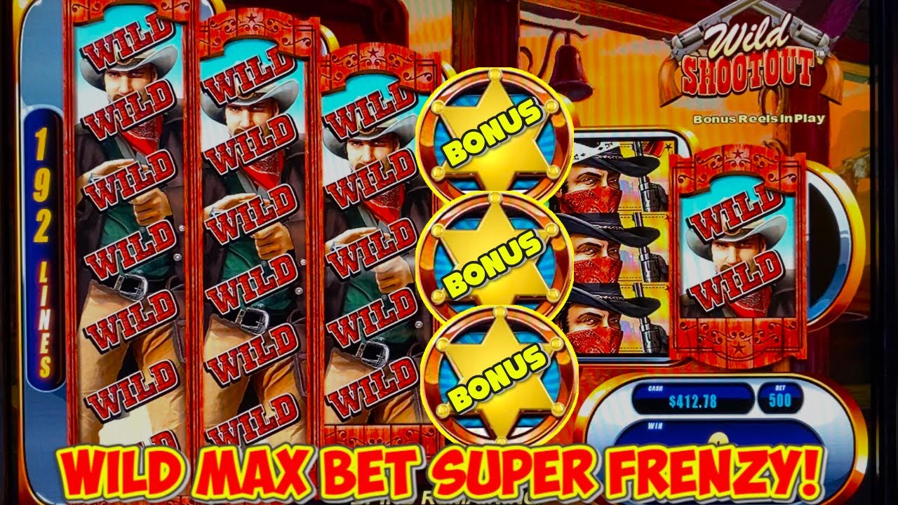 🤠WILD SHOOTOUT Bonus Frenzy on WMS Classic Slot Machine! 💥 Wilds Everywhere & MASSIVE WIN Live Play!
