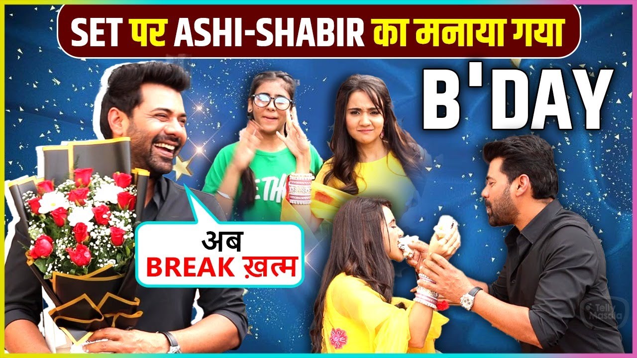 Shabir & Ashi  Aka Yug & Kairi Celebrate Birthday On Uff..Ye Love Hai Mushqil Team | Cake Cutting