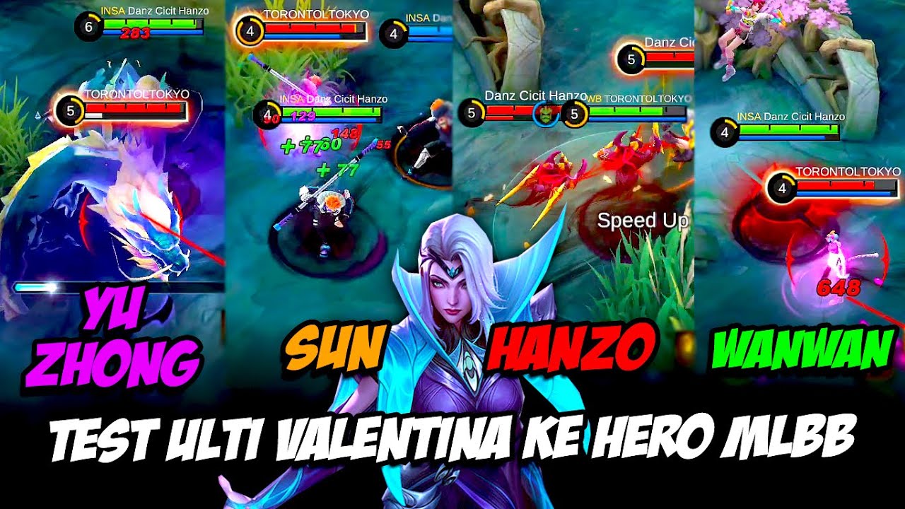 TEST ULTI VALENTINA KE HERO MOBILE LEGEND ❗ PENJELASAN SKILL VALENTINA PAS JADI HERO LAIN