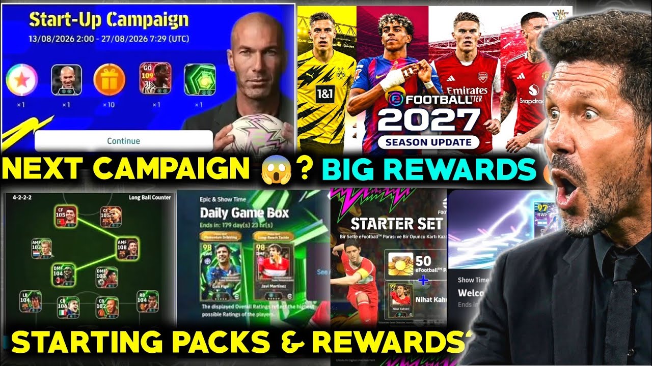 Free epic & free rewards loading 😱 | Next campaign? | efootball 2027 starting rewards