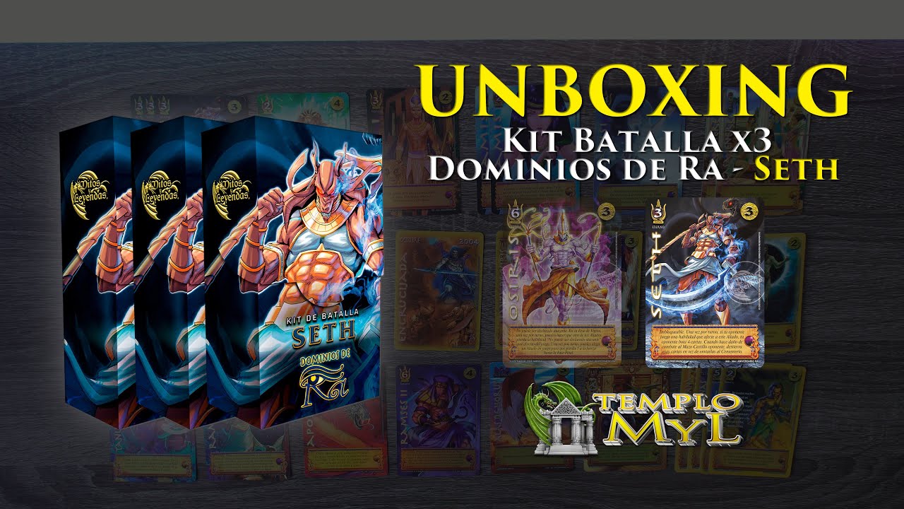 Unboxing Kit de Batalla Dominios de Ra Seth x3 🏛️🐉 Templo MyL