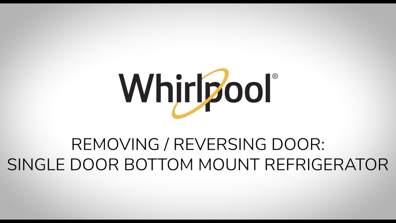 Refrigeration: Door Removal / Reversal