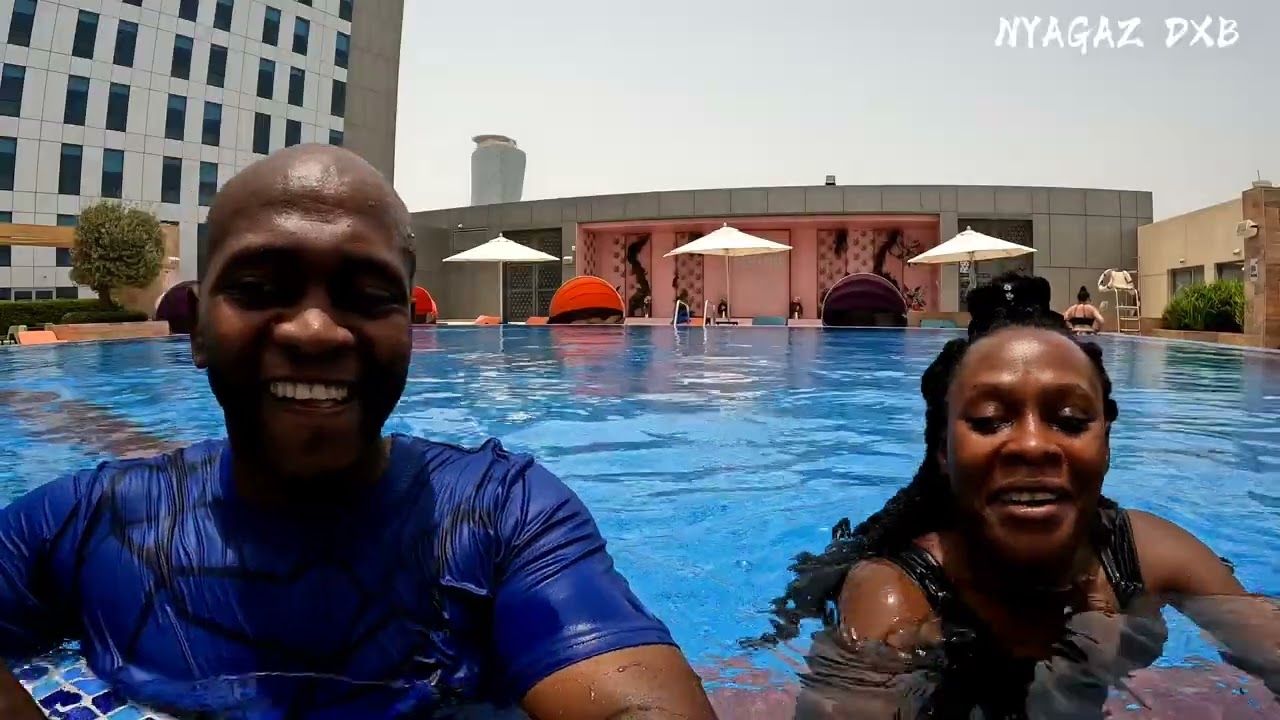 Our swimming Experience at Aloft Hotel Abudhabi/ Swimming Pool Review.