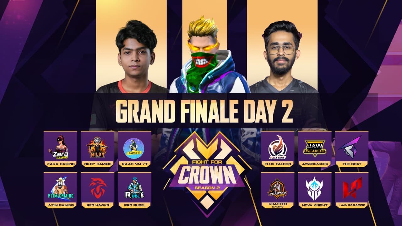 [🔴LIVE] GRAND FINAL DAY-2 | FIGHT FOR CROWN S2 | Ft. @RedHawksOfficials @raadvaiyt829
