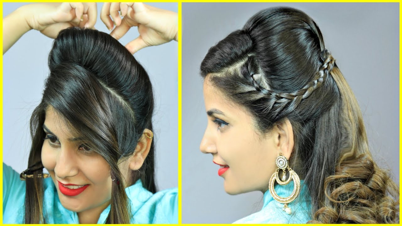 High PUFF Hairstyle बनाने का सबसे आसान तरीका - Easy Party Hairstyles | Anaysa