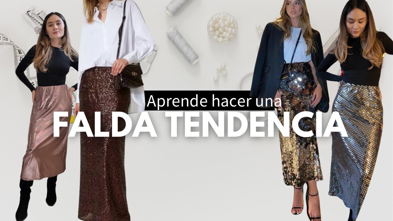 DIY ¡aprende hacer la falda que está de tendencia para esta temporada, + Patrones de costura