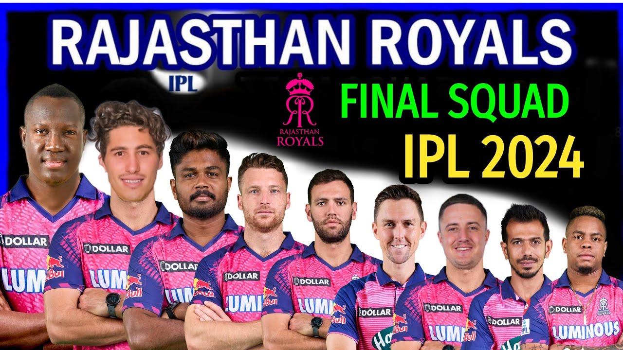 IPL 2024 Rajasthan Royals Full and Final Squad | RR Team Squad For IPL 2024 | RR Squad 2024