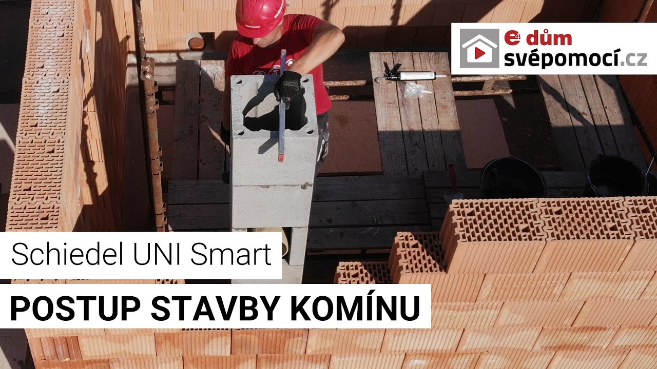 013# Stavba komínu Schiedel UNI SMART | e4 dům svépomocí