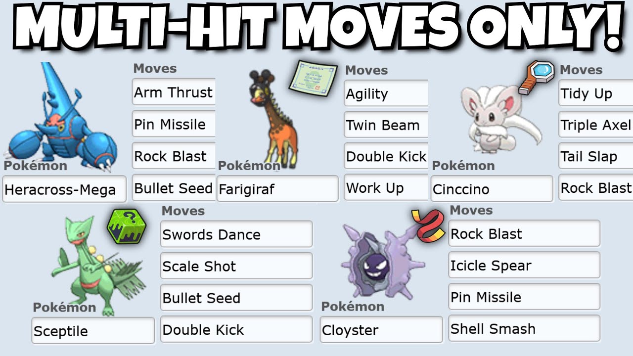 Pokemon Showdown but I can ONLY use MULTI HITTING MOVES!