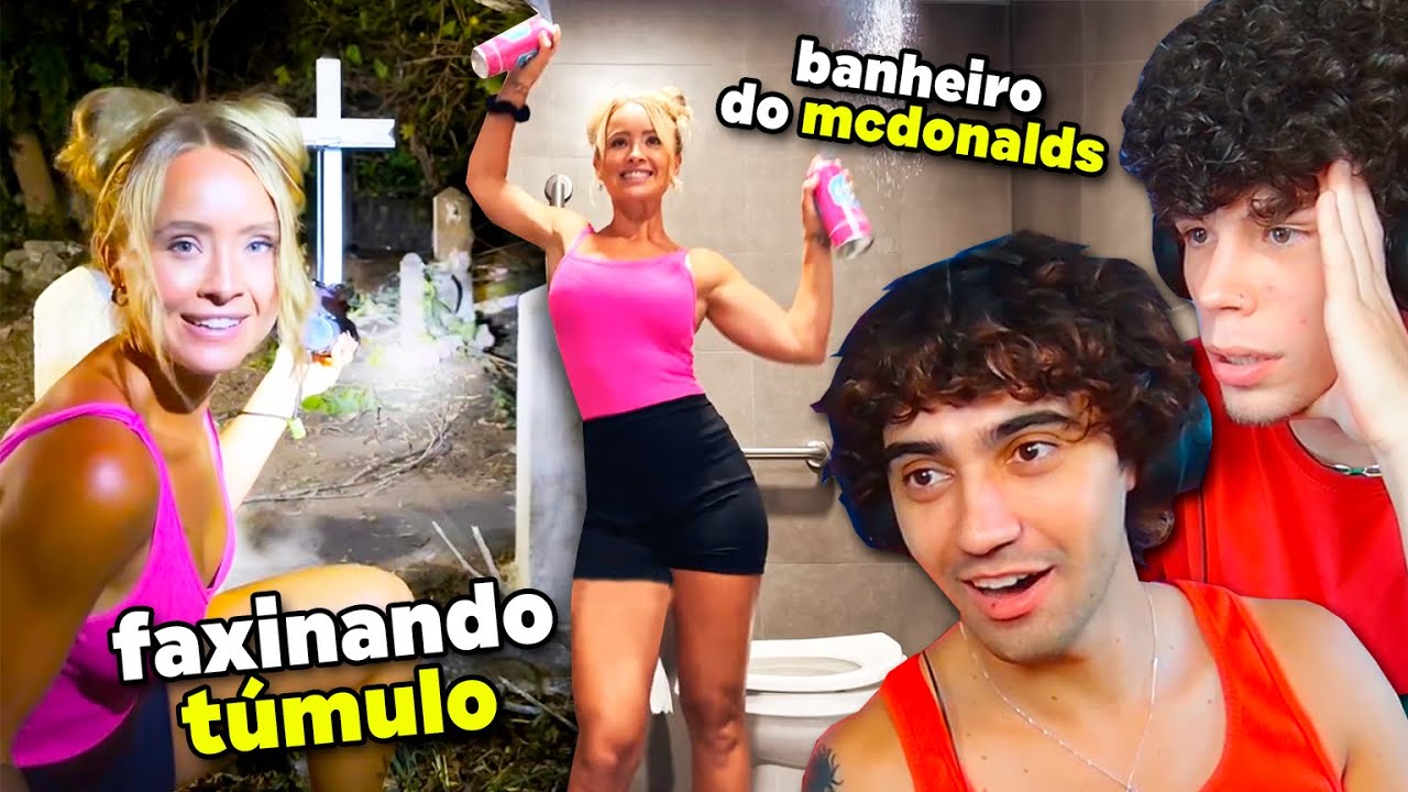 a tiktoker que invade cemitérios e banheiros para LIMPAR