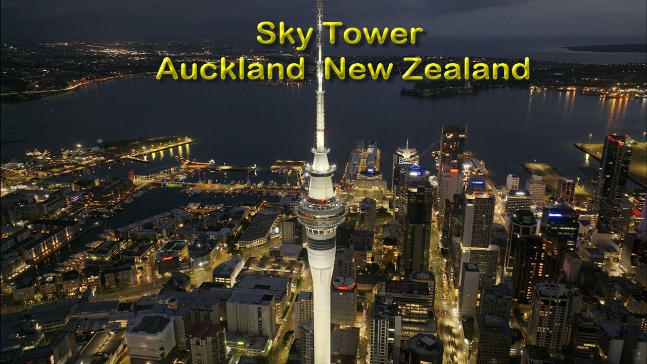 Sky Tower in 4k Auckland New Zealand