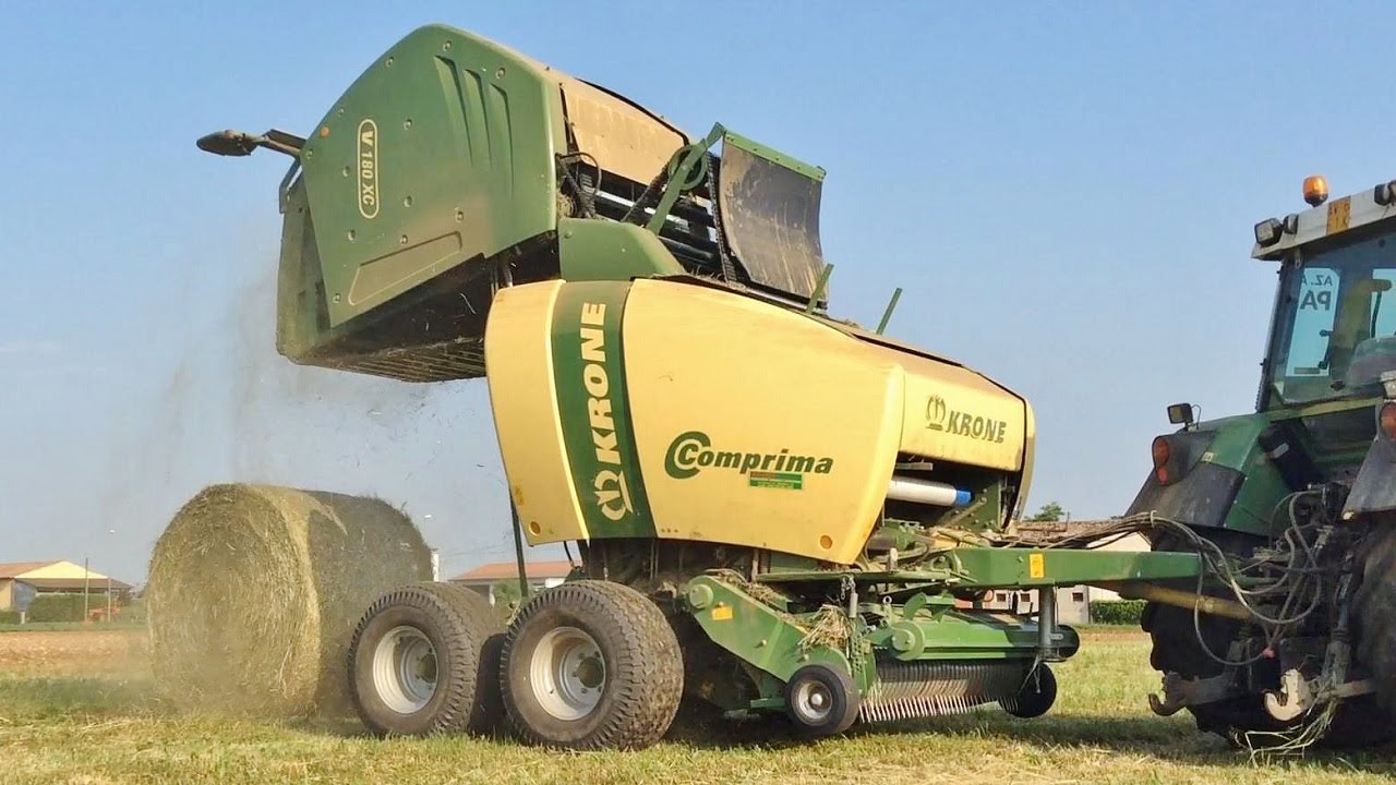 KRONE COMPRIMA V 180 XC + Fendt Farmer 409