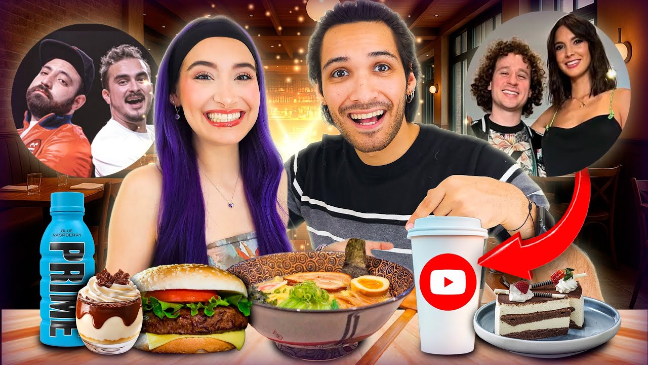 Probando RESTAURANTES de YOUTUBERS😱😳 