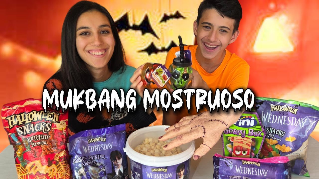 MUKBANG ASSAGGI MOSTRUOSI HALLOWEEN LIDL ! MERCOLEDI' ADDAMS / tina e pippo review