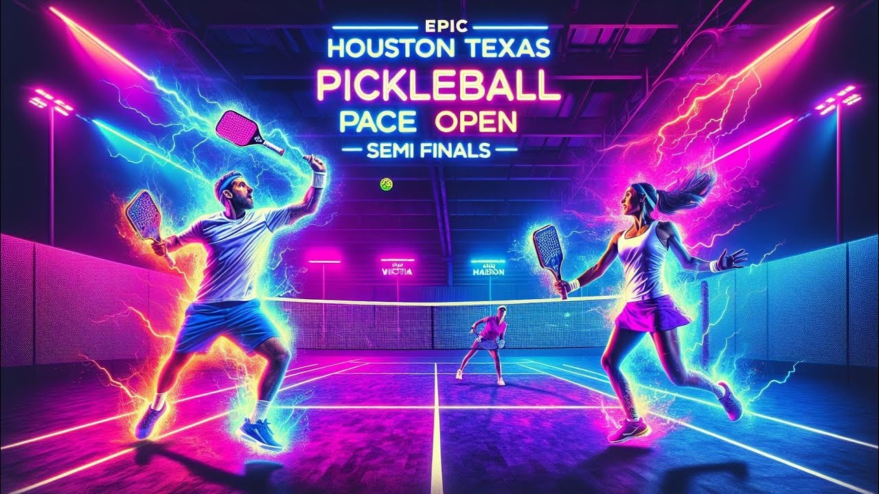 Houston Texas 5.0+ Pickleball Pace Open Semi Finals Austin and Victoria vs Nick and Madison