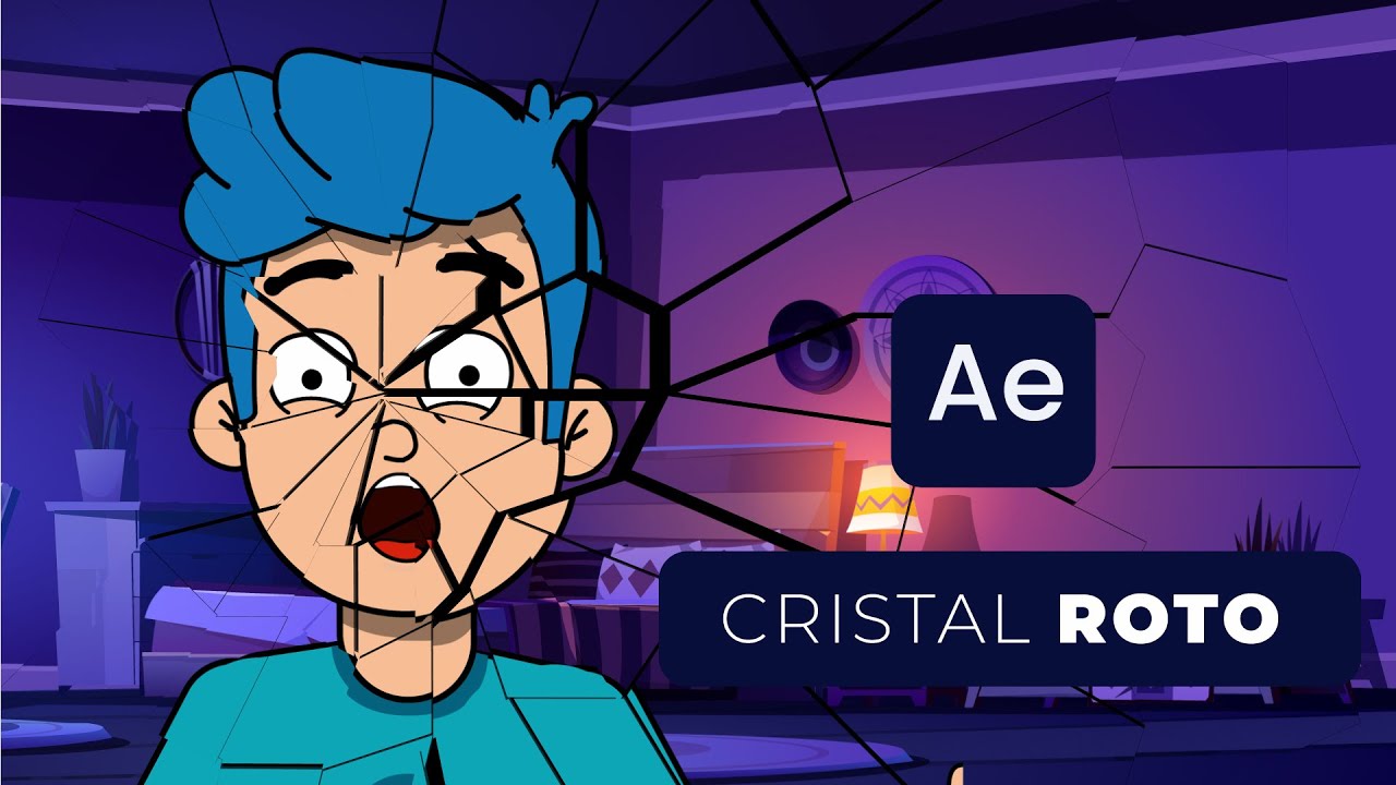Efecto CRISTAL - VIDRIO ROTO con AFTER EFFECTS | Tutorial R&aacute;pido