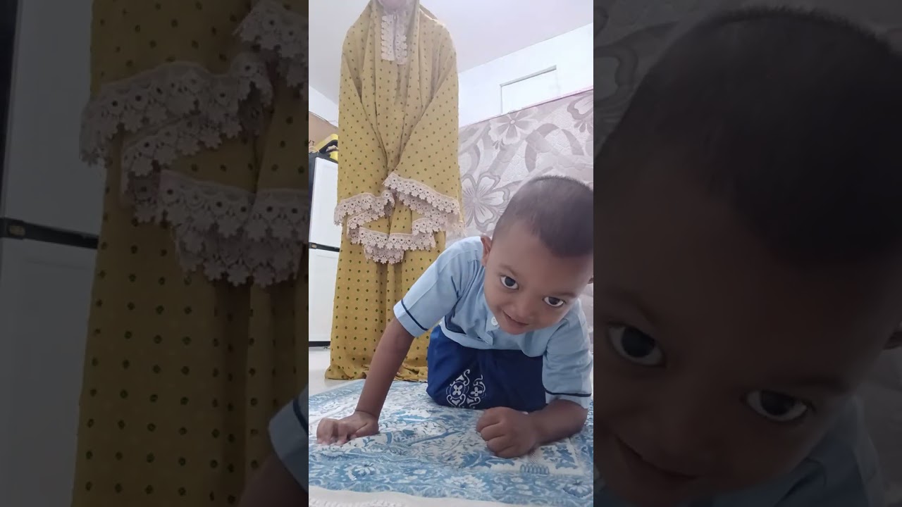 Wah Anak kecil udah bisa solat