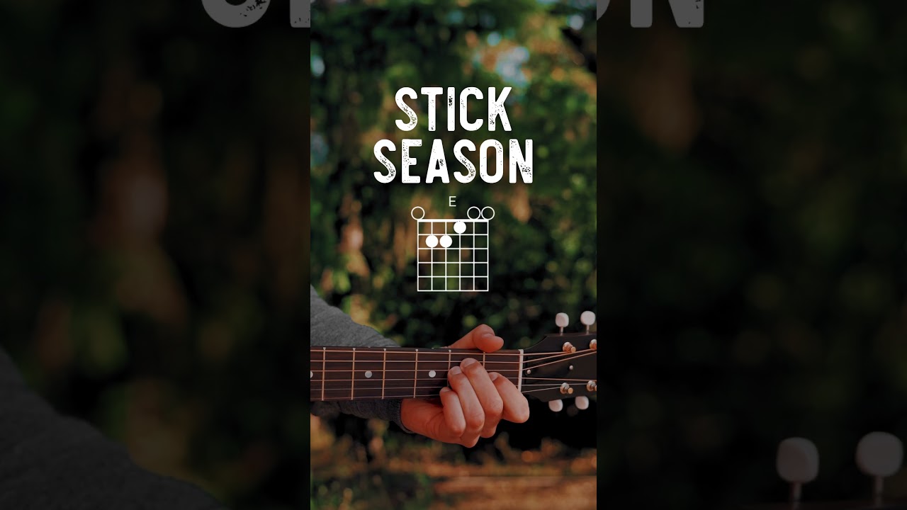 Stick Season Noah Kahan Guitar Tutorial // Stick Season Guitar Lesson