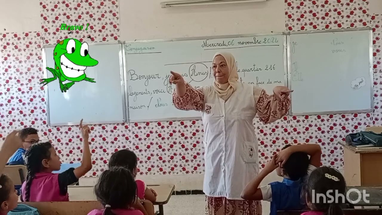 conjugaison:les pronoms personnels +le verbe habiter au présent de l'indicatif.1ère   PARTIE 🥰