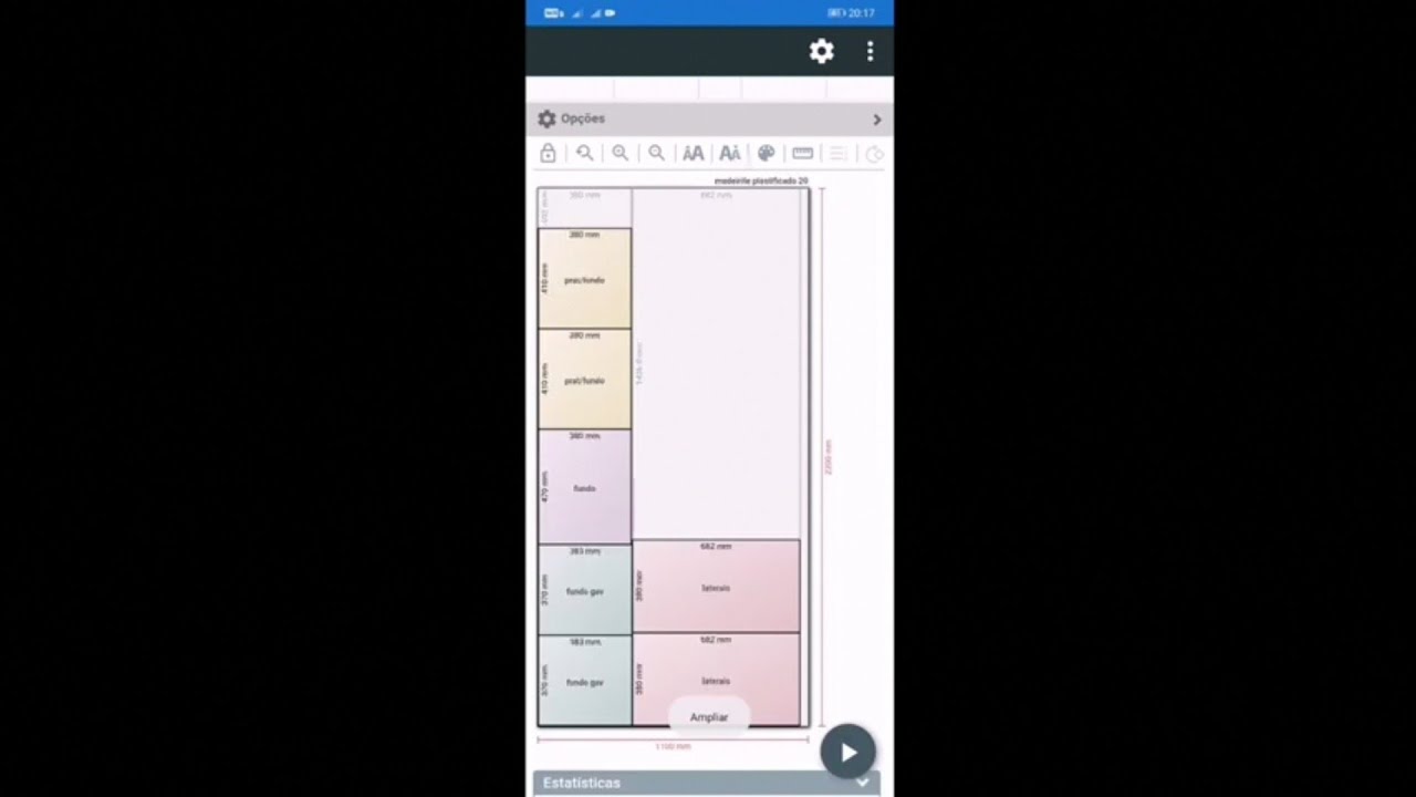 Faça seus planos de corte de marcenaria no celular - Tutorial detalhado - programa free
