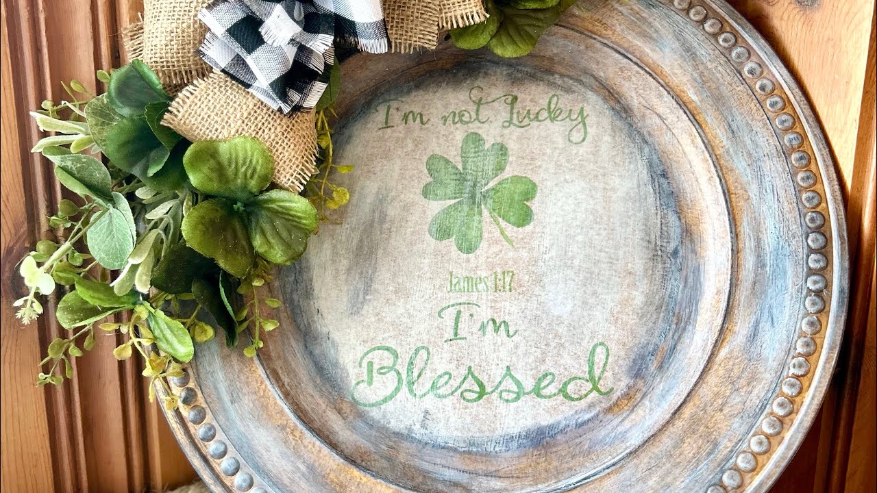 Shamrock Charger Plate