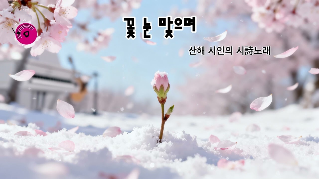시를 좋아하는 산해#꽃 눈 맞으며