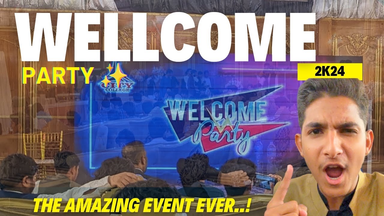 WELLCOME PARTY 2K24✨ |FULL ENJOY KIA DOSTO KA SATH😅 |CITY COLLEGE 💜