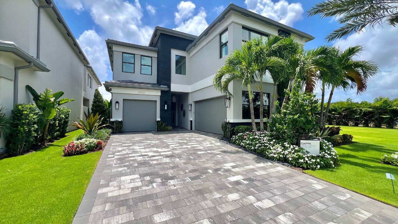 5 Bed 5.5 Bath | Lotus Edge Boca Raton Florida Luxury New Construction Pool Home Capri Model Tour