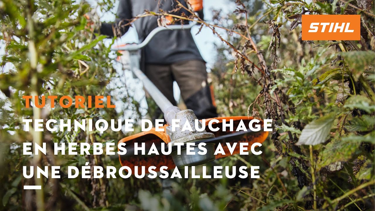 Tutoriel débroussailleuse n° 10 – Technique de fauchage en herbes hautes