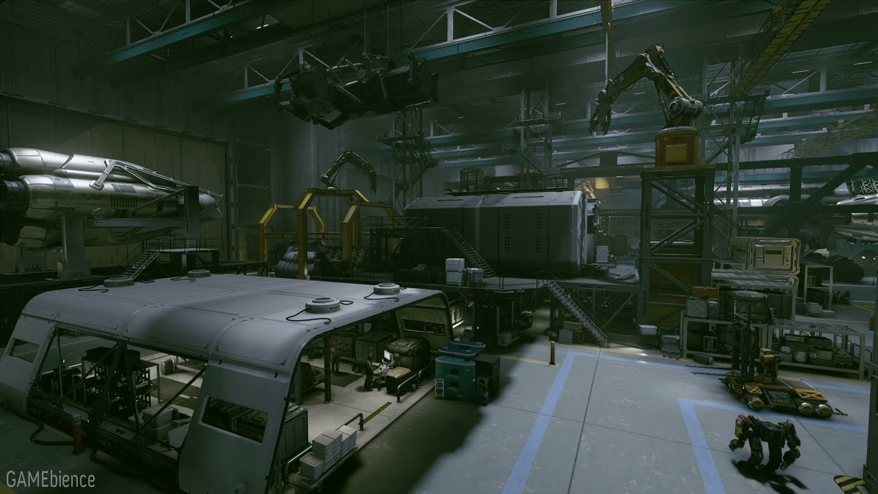 3 Hour - Starfield - Repair Hangar Ambience