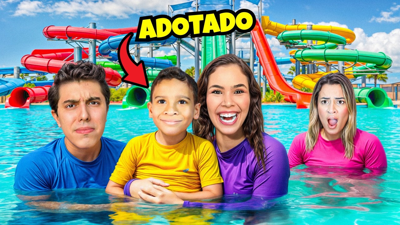 LEVAMOS NOSSO FILHO ADOTIVO PARA O PARQUE AQUÁTICO! *Yaszoca ficou com CIÚMES