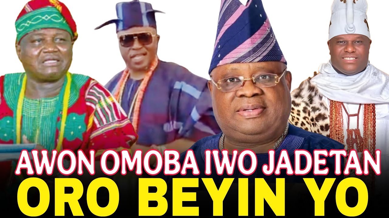 LOBATAN!! AWON OMO OBA ILU IWO JADETAN LORI ORO ATAOJA ILU OSOGBO ATI OLUWO TI IWO. OONI IFE TI DASI
