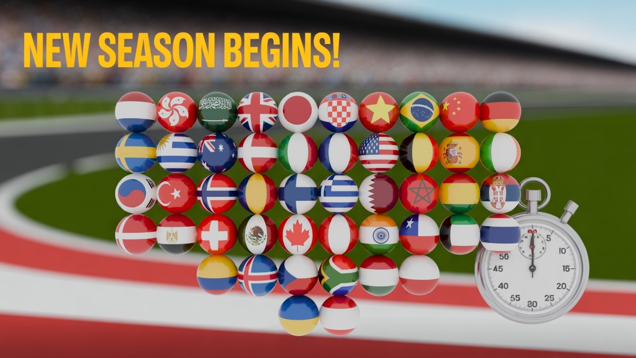 Can You Guess the Winning Countries Marble Race?! Season 2 Challenge