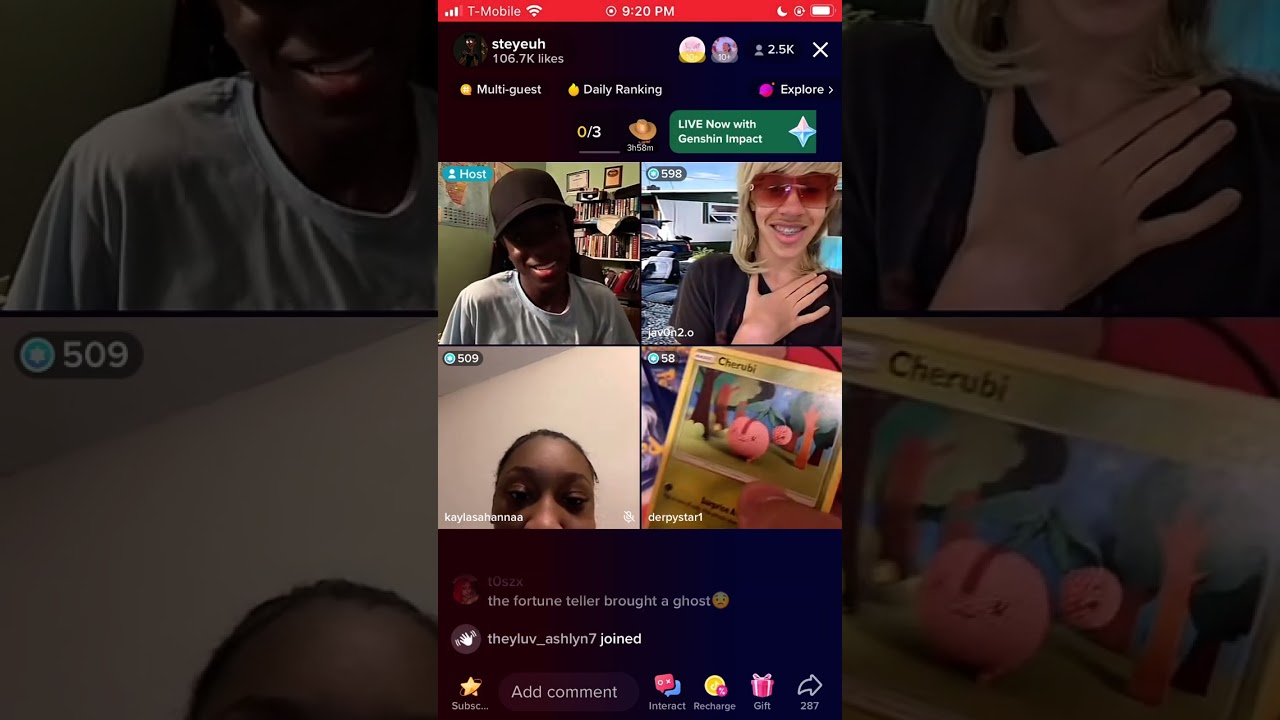 Steyeuh TikTok live ‘Talent Show’ pt 1