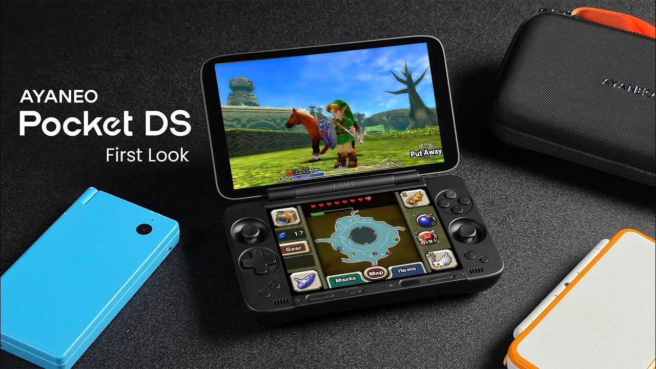 AYANEO Pocket DS First Look | Dual Screen Power In Your Hands!