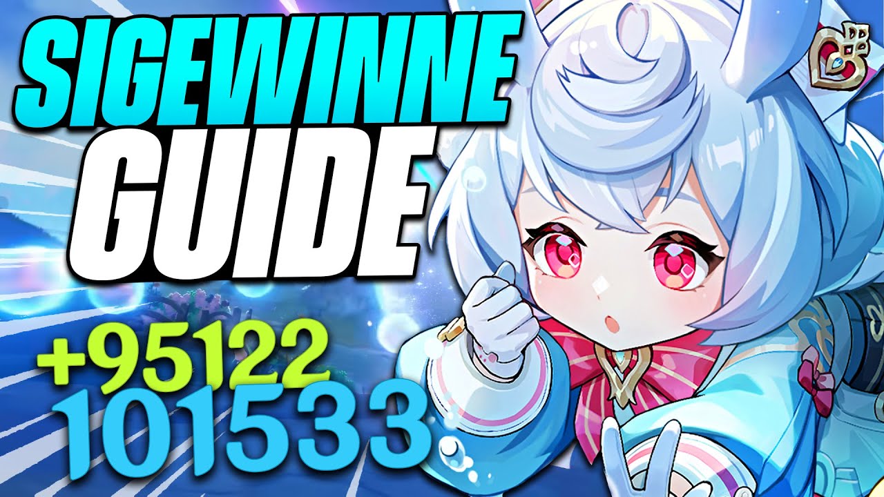 SIGEWINNE, UNE 5★ CONFORTABLE ! Guide, Meilleurs Builds HEAL & DPS et Teams - Genshin Impact