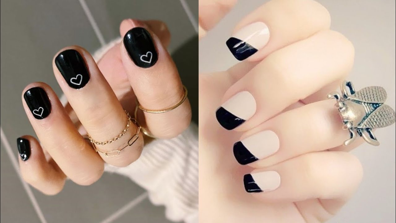 Best Nail Art for party wear 2023 - Nail paint with glossy look - Easy Nail art