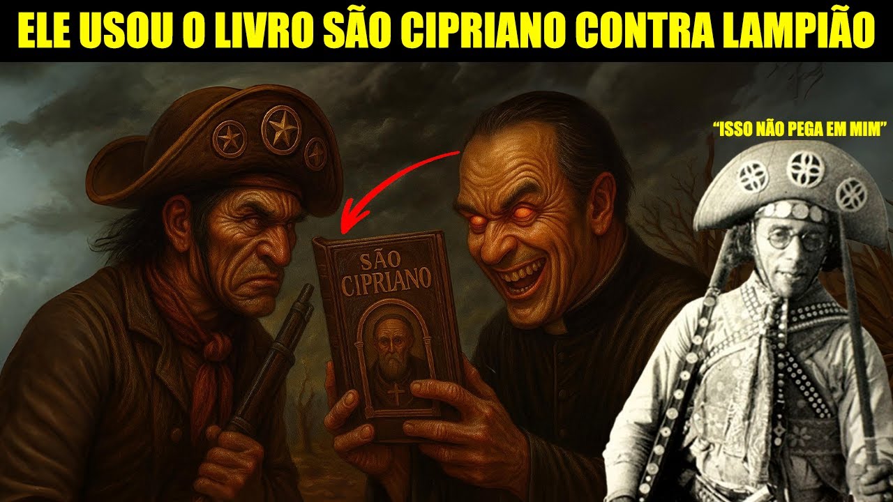 NESSE DIA LAMPIÃO QUASE CAIU: ENFRENTOU UM REZADOR DE FACHADA QUE LIA O LIVRO DE SÃO CIPRIANO