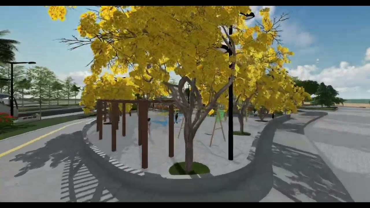 Maquete Eletrônica do Projeto de Urbanização da Entrada do Pirambu (1a Etapa do Pier 12)