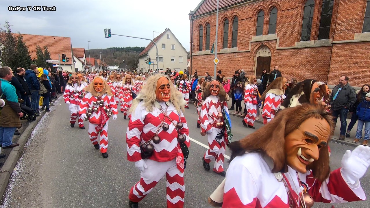 Narrentreffen Schlatt am 10 02 2019 Test von GoPro 7 4K