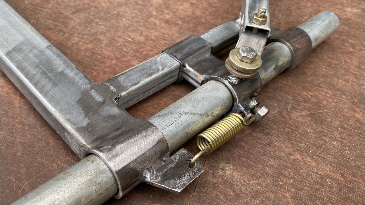 Bor duduk buatan DIY // Cara cerdas tukang las membuat bor duduk manual yang harus anda coba